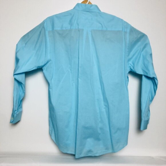 Fabio Inghirami Mens Lt Blue L/S Ctn Btn Down w/ Pocket Size 15 3/4X40 - Picture 4 of 5
